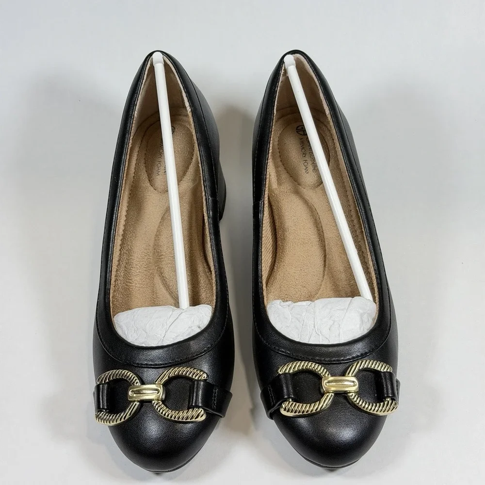 Giani Bernini Size-6M Shoes Ameriee‎ Dress Black Memory Foam Block Heel